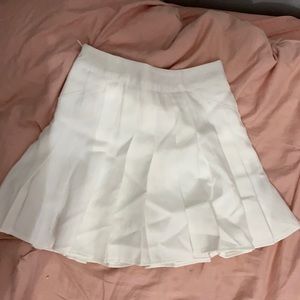 white tennis skirt